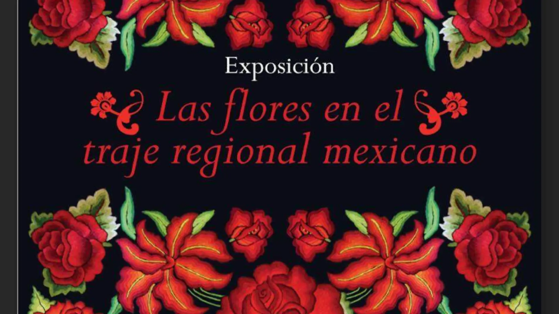 Las flores en el traje regional mexicano